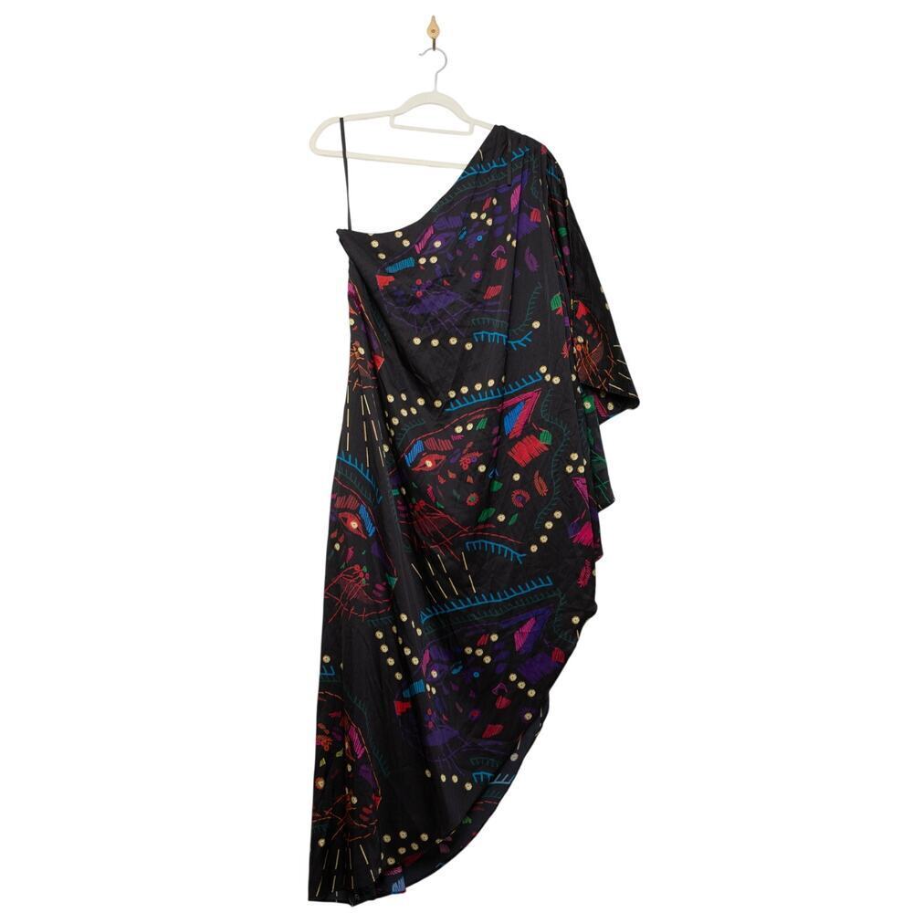 Hutch One Shoulder Pleated Dress Size L - Picture 5 of 9